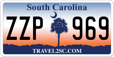 SC license plate ZZP969