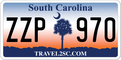 SC license plate ZZP970