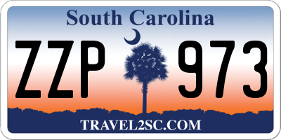 SC license plate ZZP973