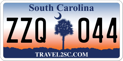 SC license plate ZZQ044
