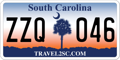 SC license plate ZZQ046
