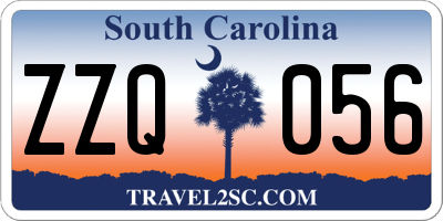 SC license plate ZZQ056