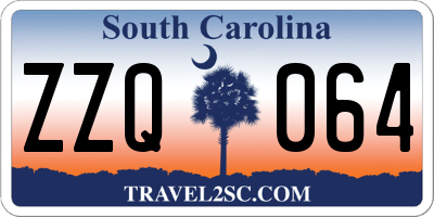 SC license plate ZZQ064