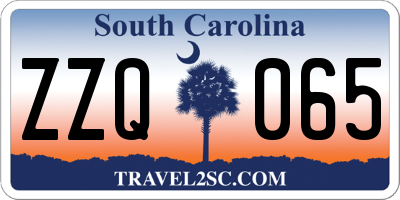 SC license plate ZZQ065