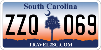 SC license plate ZZQ069