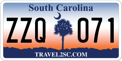 SC license plate ZZQ071