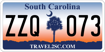 SC license plate ZZQ073