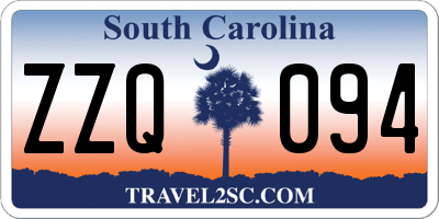 SC license plate ZZQ094