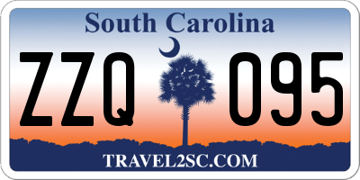 SC license plate ZZQ095