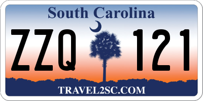 SC license plate ZZQ121