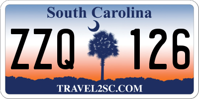SC license plate ZZQ126