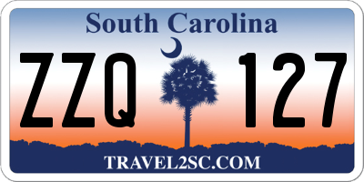 SC license plate ZZQ127