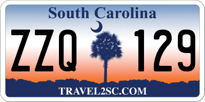 SC license plate ZZQ129