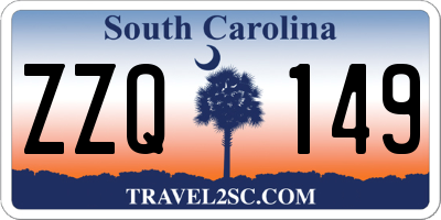 SC license plate ZZQ149