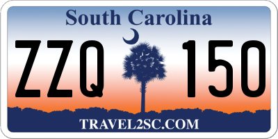 SC license plate ZZQ150