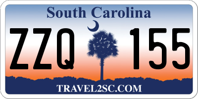 SC license plate ZZQ155