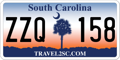 SC license plate ZZQ158