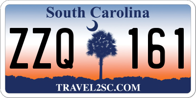 SC license plate ZZQ161