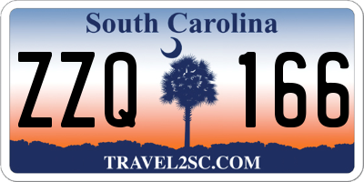 SC license plate ZZQ166