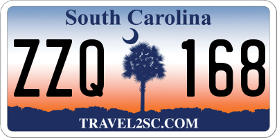 SC license plate ZZQ168