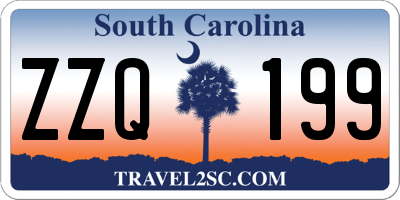 SC license plate ZZQ199