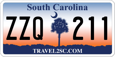 SC license plate ZZQ211