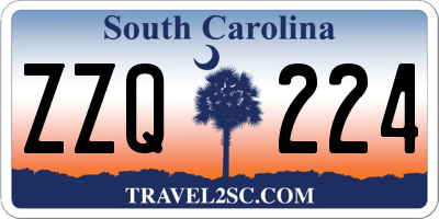 SC license plate ZZQ224