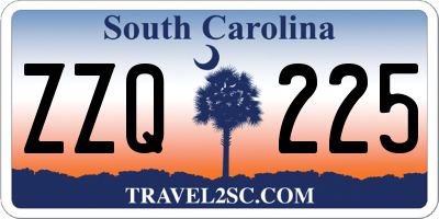 SC license plate ZZQ225