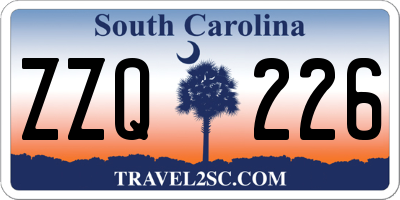 SC license plate ZZQ226