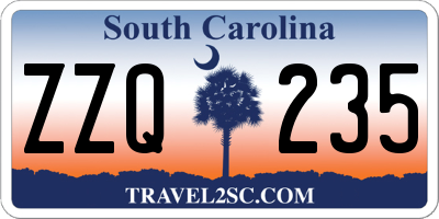 SC license plate ZZQ235