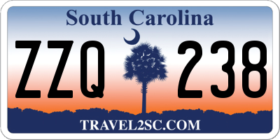 SC license plate ZZQ238