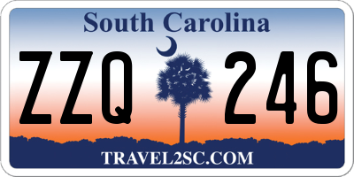 SC license plate ZZQ246