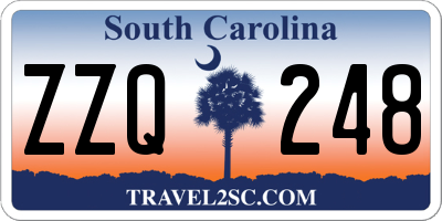SC license plate ZZQ248