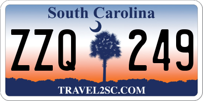 SC license plate ZZQ249