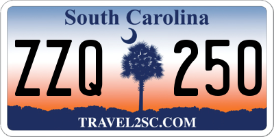 SC license plate ZZQ250