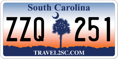 SC license plate ZZQ251