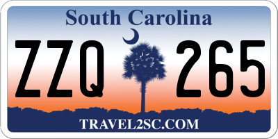 SC license plate ZZQ265