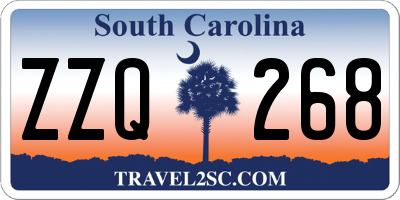 SC license plate ZZQ268
