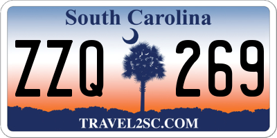 SC license plate ZZQ269