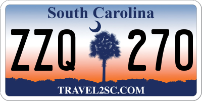 SC license plate ZZQ270