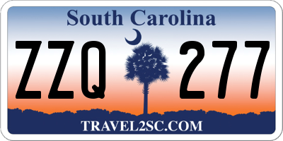 SC license plate ZZQ277