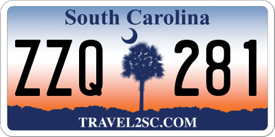 SC license plate ZZQ281