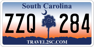 SC license plate ZZQ284