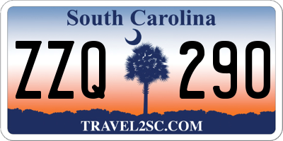 SC license plate ZZQ290