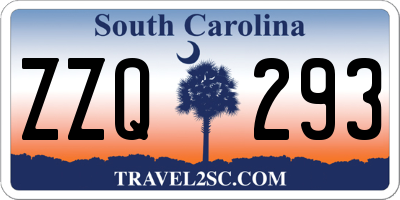 SC license plate ZZQ293