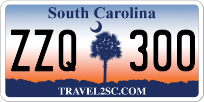 SC license plate ZZQ300