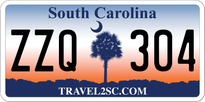 SC license plate ZZQ304