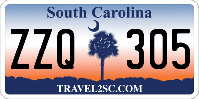 SC license plate ZZQ305