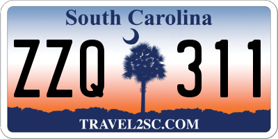SC license plate ZZQ311