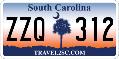 SC license plate ZZQ312